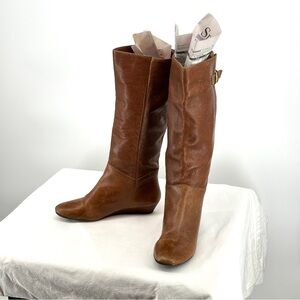 Women’s 8 Brown Leather Knee-High Boots